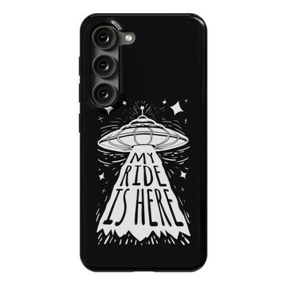 My ride Is Here Phone Case