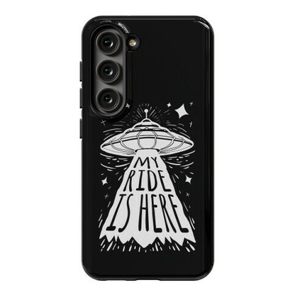 My ride Is Here Phone Case