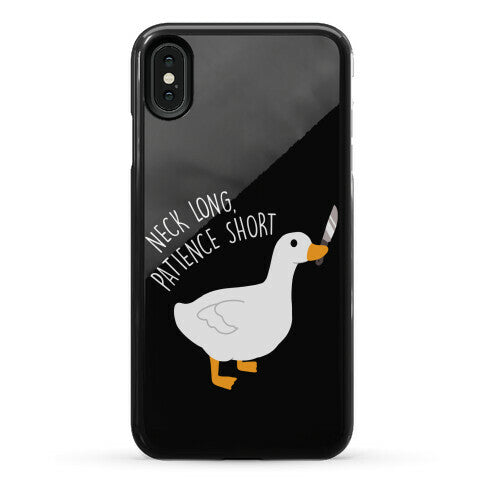 Neck Long, Patience Short Goose Phone Case