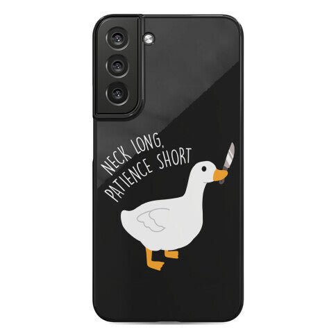 Neck Long, Patience Short Goose Phone Case