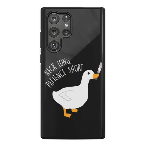 Neck Long, Patience Short Goose Phone Case