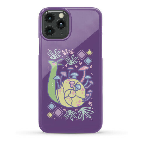 Pastel Mushroom Snail Phone Case