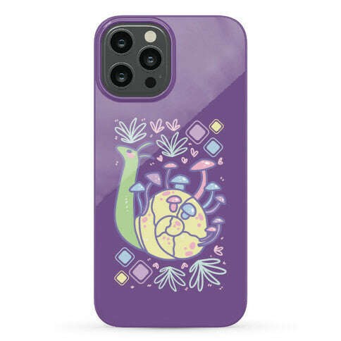 Pastel Mushroom Snail Phone Case