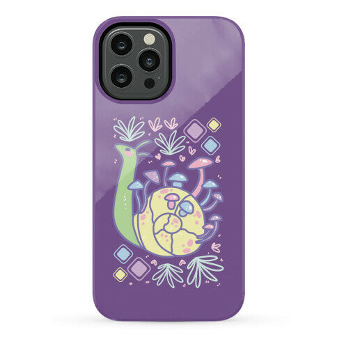 Pastel Mushroom Snail Phone Case