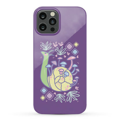 Pastel Mushroom Snail Phone Case