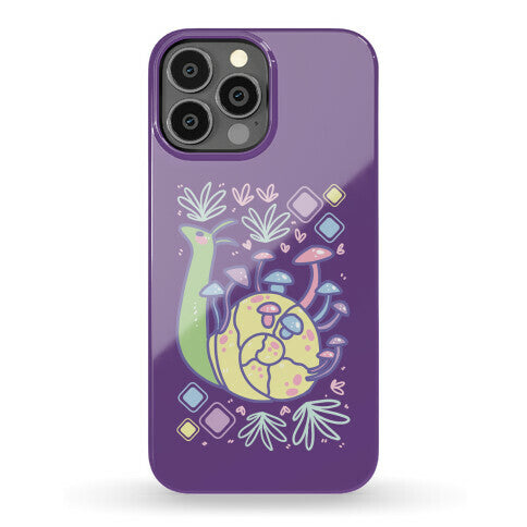 Pastel Mushroom Snail Phone Case