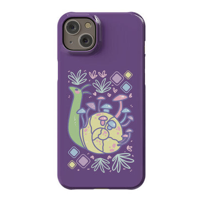 Pastel Mushroom Snail Phone Case