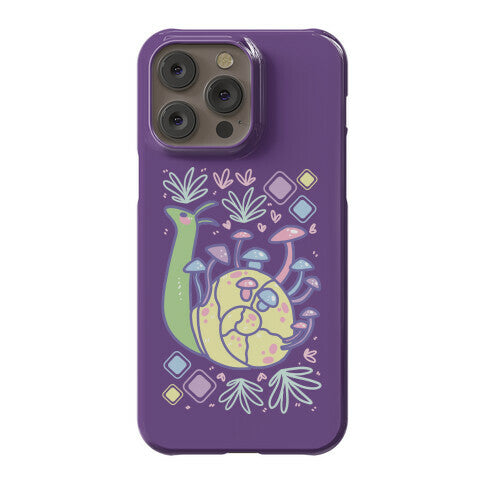 Pastel Mushroom Snail Phone Case