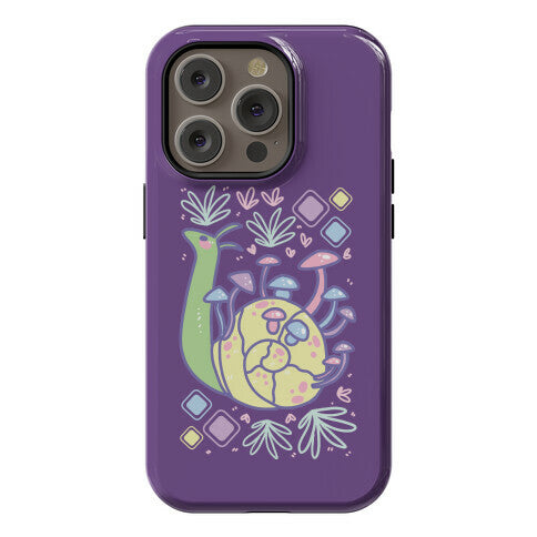 Pastel Mushroom Snail Phone Case