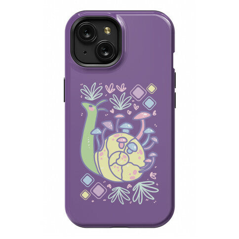 Pastel Mushroom Snail Phone Case