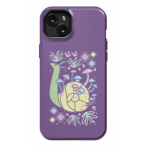 Pastel Mushroom Snail Phone Case