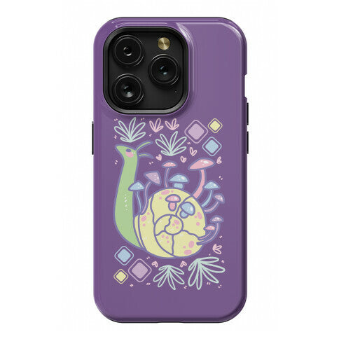 Pastel Mushroom Snail Phone Case