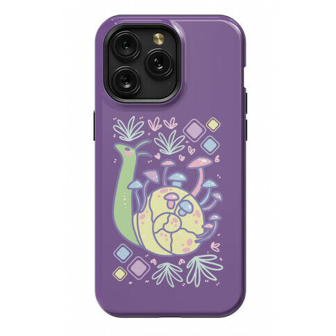 Pastel Mushroom Snail Phone Case