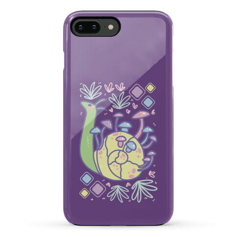 Pastel Mushroom Snail Phone Case