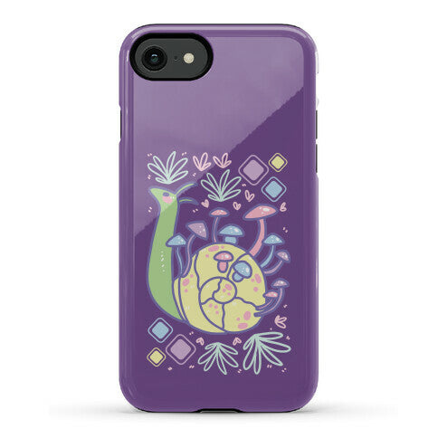 Pastel Mushroom Snail Phone Case