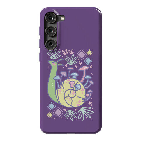 Pastel Mushroom Snail Phone Case