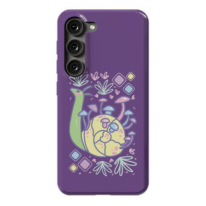 Pastel Mushroom Snail Phone Case