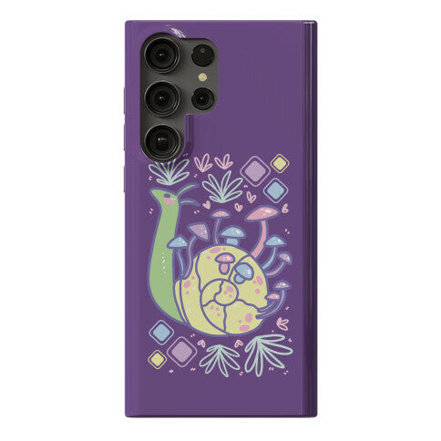 Pastel Mushroom Snail Phone Case