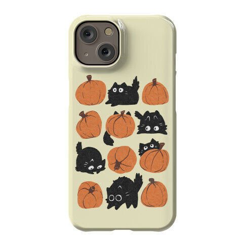 Pumpkin Cats Phone Case