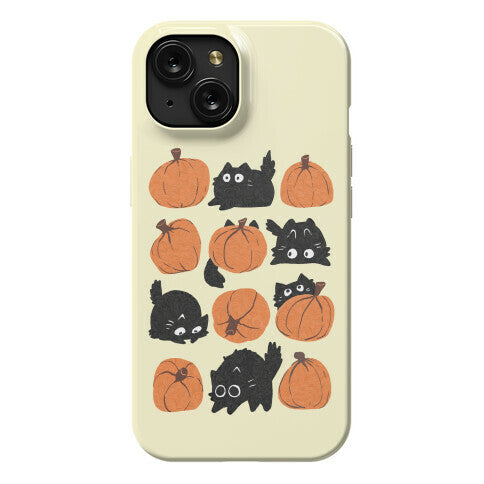 Pumpkin Cats Phone Case