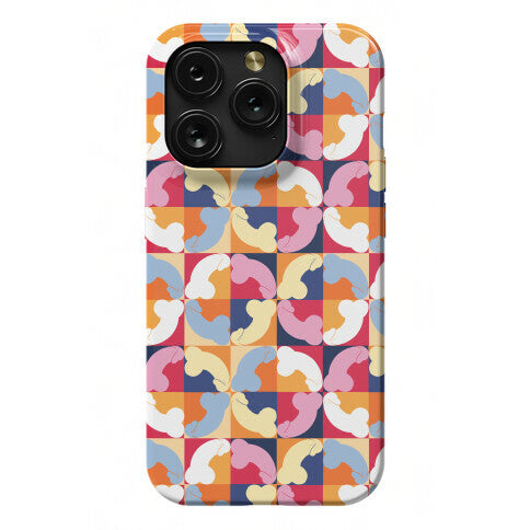 Penis Tile Pattern Phone Case