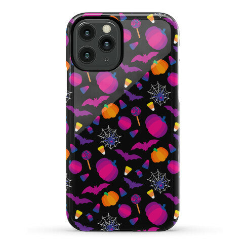 Bisexual Pride Halloween Pattern Phone Case