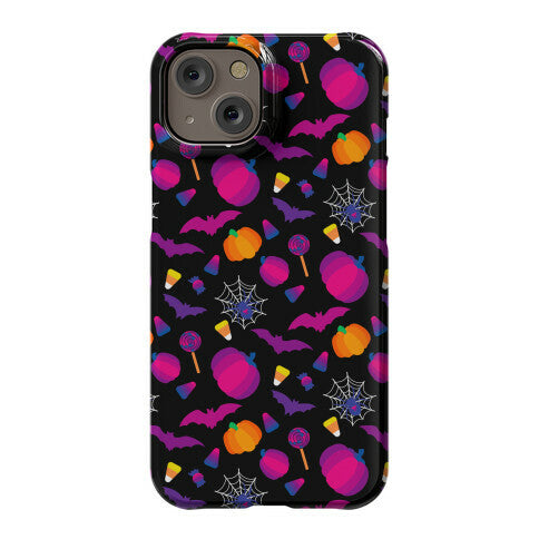 Bisexual Pride Halloween Pattern Phone Case