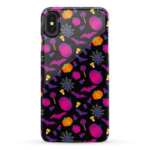 Bisexual Pride Halloween Pattern Phone Case