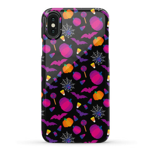 Bisexual Pride Halloween Pattern Phone Case