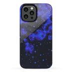 Pixelated Blue Nebula Phone Case