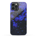 Pixelated Blue Nebula Phone Case