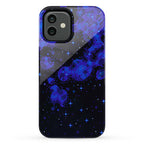 Pixelated Blue Nebula Phone Case