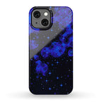 Pixelated Blue Nebula Phone Case