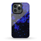 Pixelated Blue Nebula Phone Case