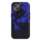 Pixelated Blue Nebula Phone Case