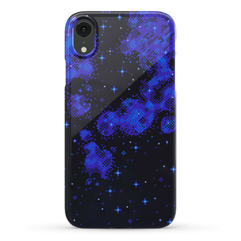 Pixelated Blue Nebula Phone Case