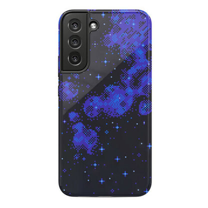 Pixelated Blue Nebula Phone Case