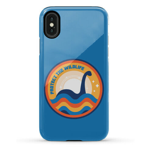 Protect The Wildlife - Nessie, Loch Ness Monster Phone Case