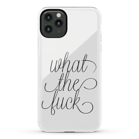 WTF Live Laugh Love Script Parody Phone Case