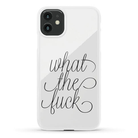 WTF Live Laugh Love Script Parody Phone Case