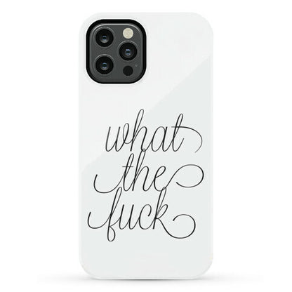 WTF Live Laugh Love Script Parody Phone Case