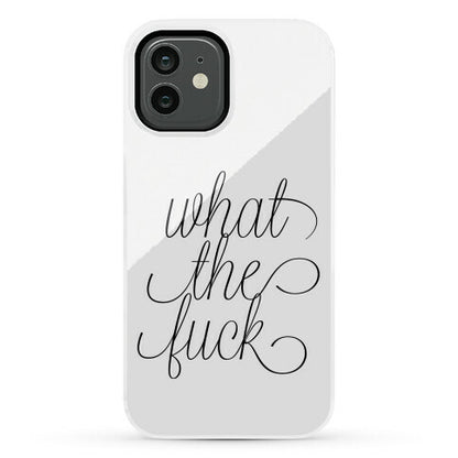WTF Live Laugh Love Script Parody Phone Case