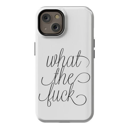 WTF Live Laugh Love Script Parody Phone Case