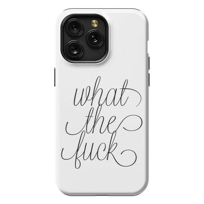 WTF Live Laugh Love Script Parody Phone Case