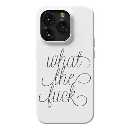 WTF Live Laugh Love Script Parody Phone Case