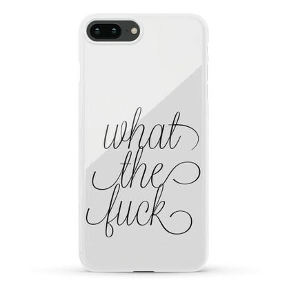 WTF Live Laugh Love Script Parody Phone Case