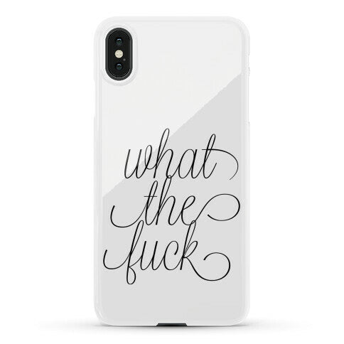 WTF Live Laugh Love Script Parody Phone Case