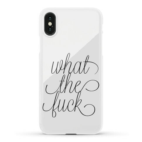 WTF Live Laugh Love Script Parody Phone Case