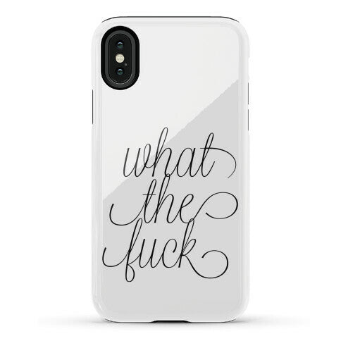 WTF Live Laugh Love Script Parody Phone Case