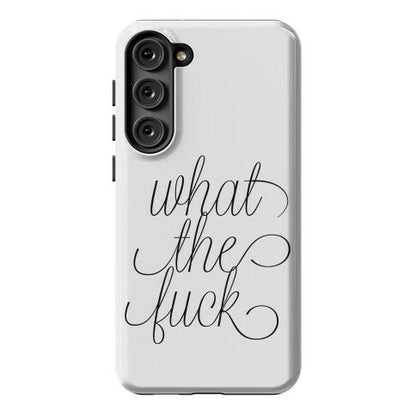 WTF Live Laugh Love Script Parody Phone Case